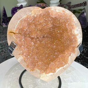 Amethyst Druzy Heart - AZH25